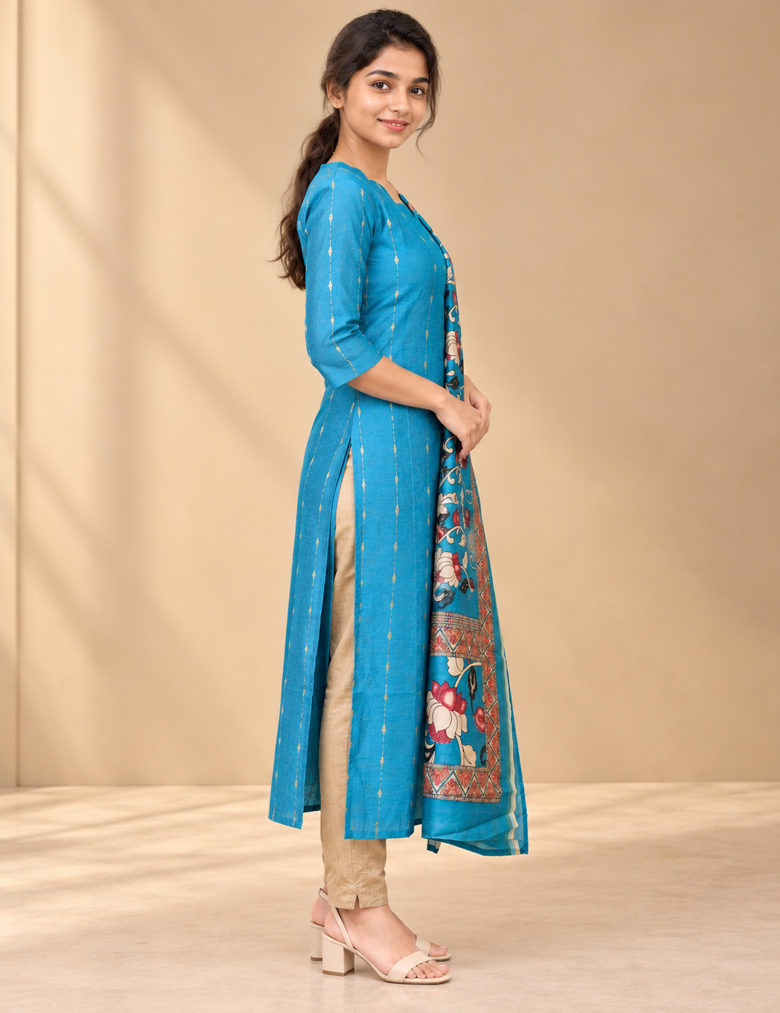 3 piece - Raw Silk Kurta set